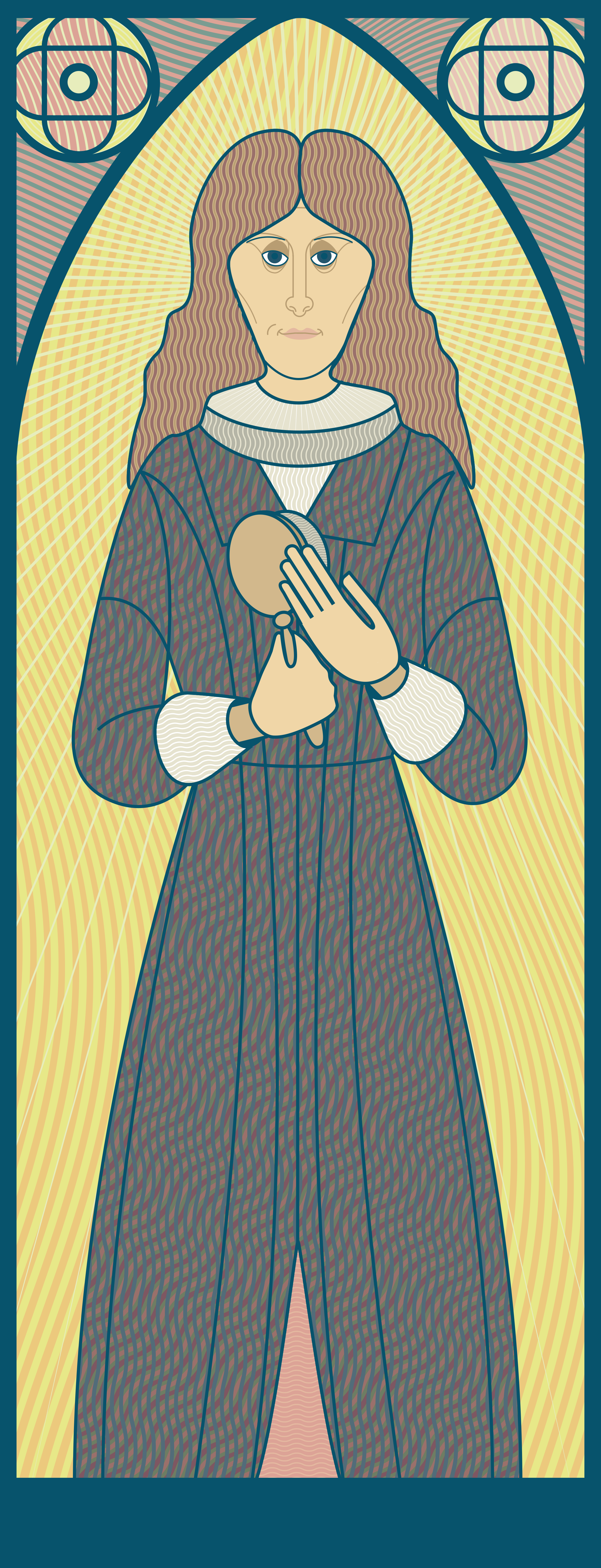 Venerable Mary Ward Stained Glass Window