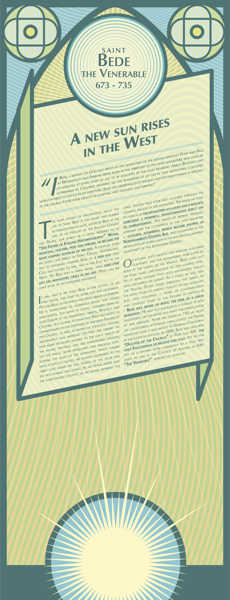 Saint Bede the Venerable Text Panel