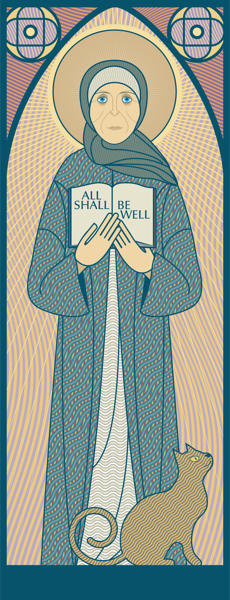Julian of Norwich Stained Glass Window
