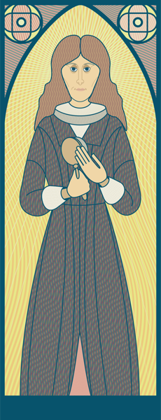 Venerable Mary Ward Stained Glass Window